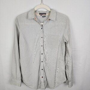 Sandra Ingrish Striped Button‎ Up Shirt XS